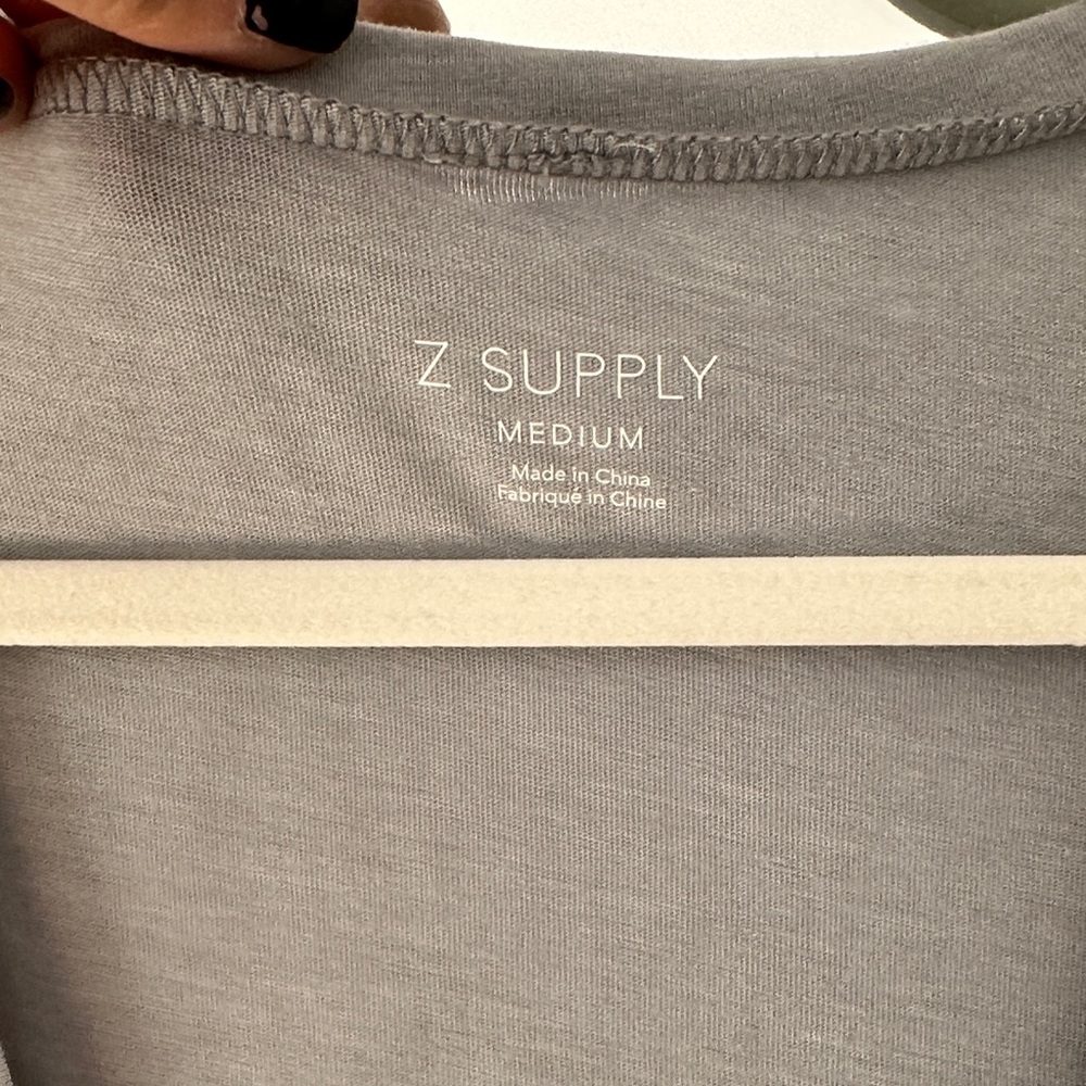 Z Supply Light blue V-Neck Tee - Picture 3 of 4